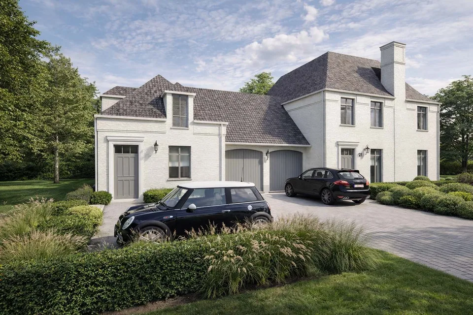 Klassieke nieuwbouwwoning Brugse rand met zwembad – J.A.N Plus Architecten