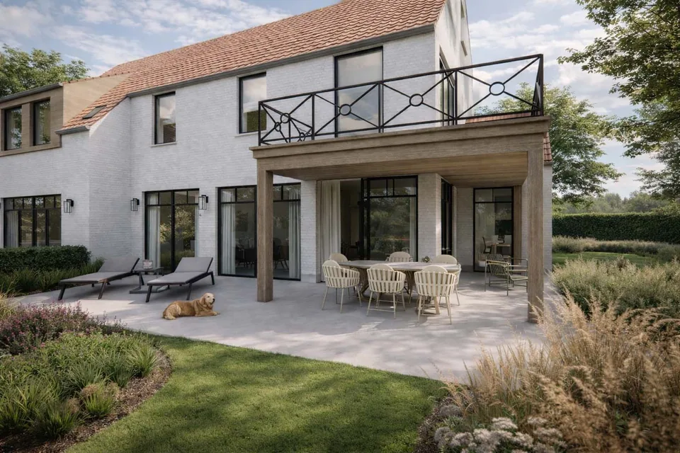Detail architectuur pastorie-woning Brugge