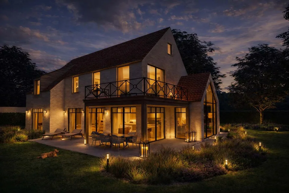 Detail architectuur pastorie-woning Brugge