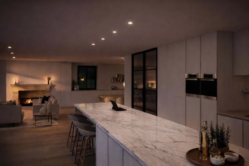 Interieur nieuwbouwwoning Zerkegem – veel licht