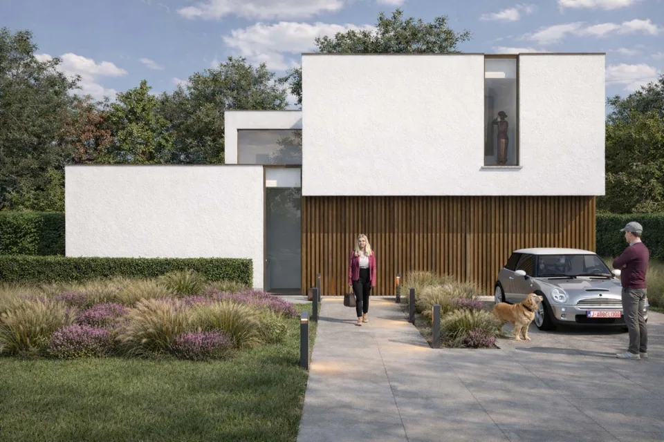 Moderne woning Koekelare met crepi gevel