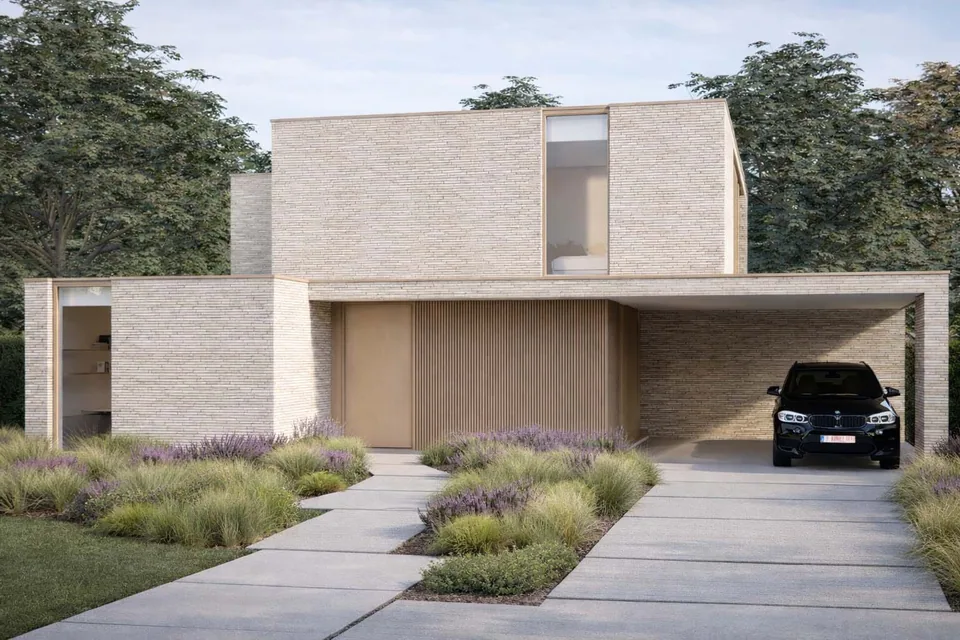 Nieuwbouwwoning in Oostkamp door J.A.N Plus Architecten