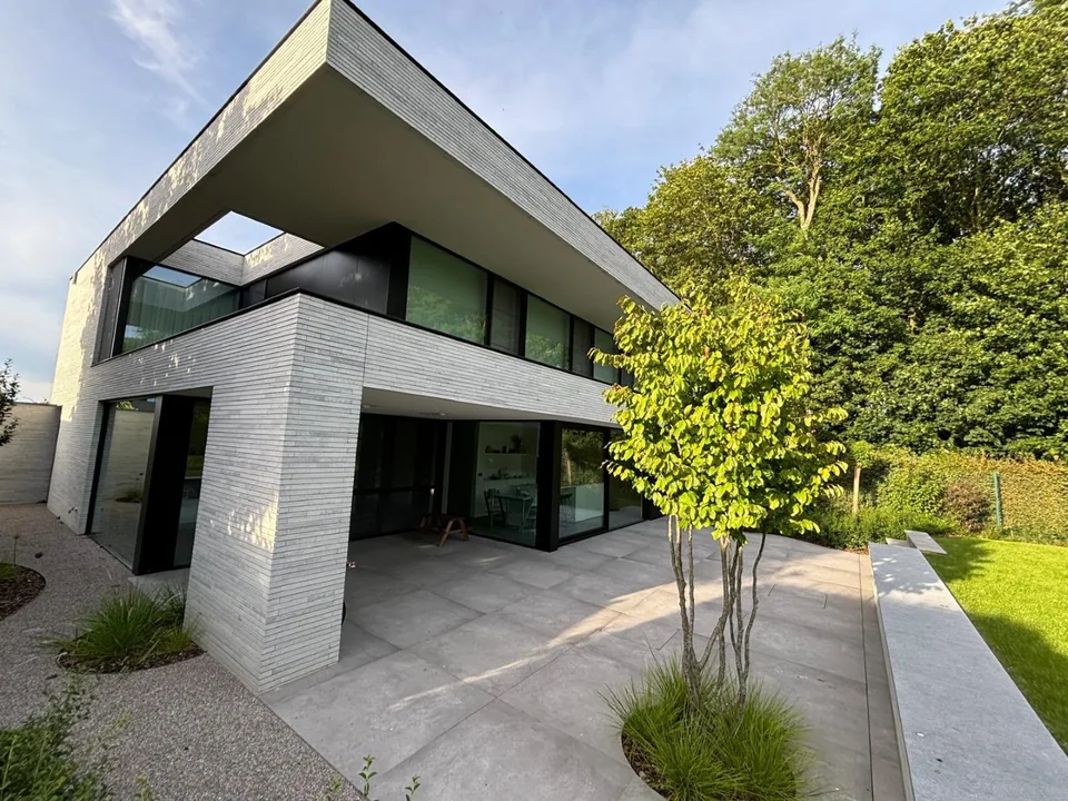 Detail architectuur nieuwbouwproject Roeselare