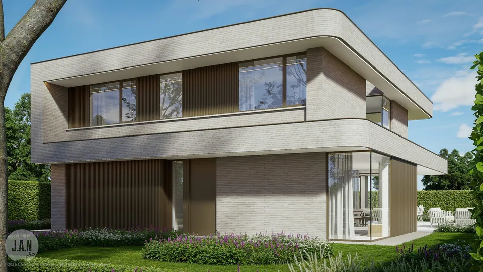 Nieuwbouwwoning in Brugge, ontworpen door J.A.N plus Architecten