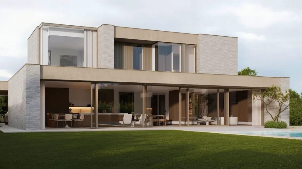 Beeld van de nieuwbouwwoning in Koekelare