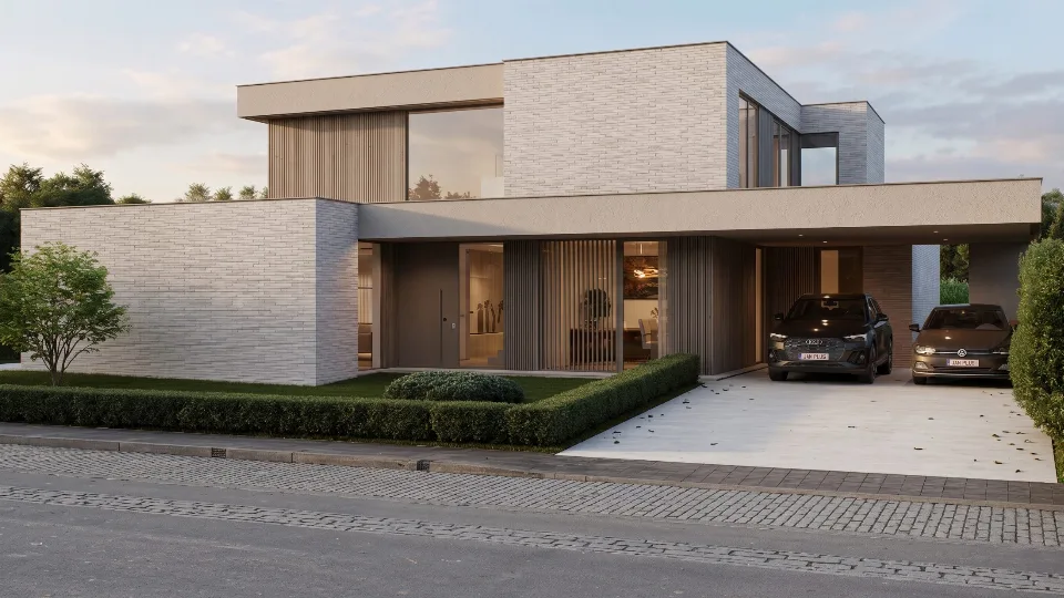 Nieuwbouwwoning in Koekelare, ontworpen door J.A.N plus Architecten
