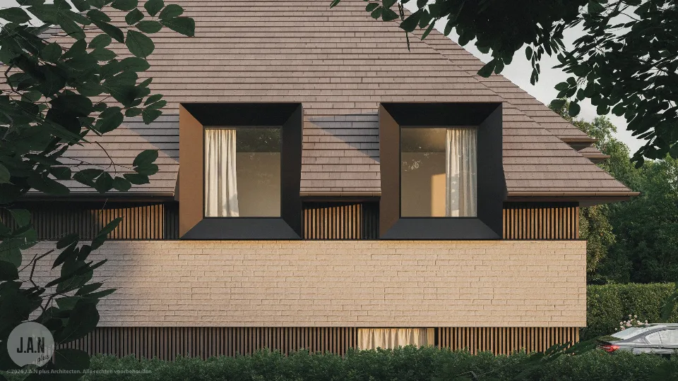 Beeld van de nieuwbouwwoning in Kortenberg