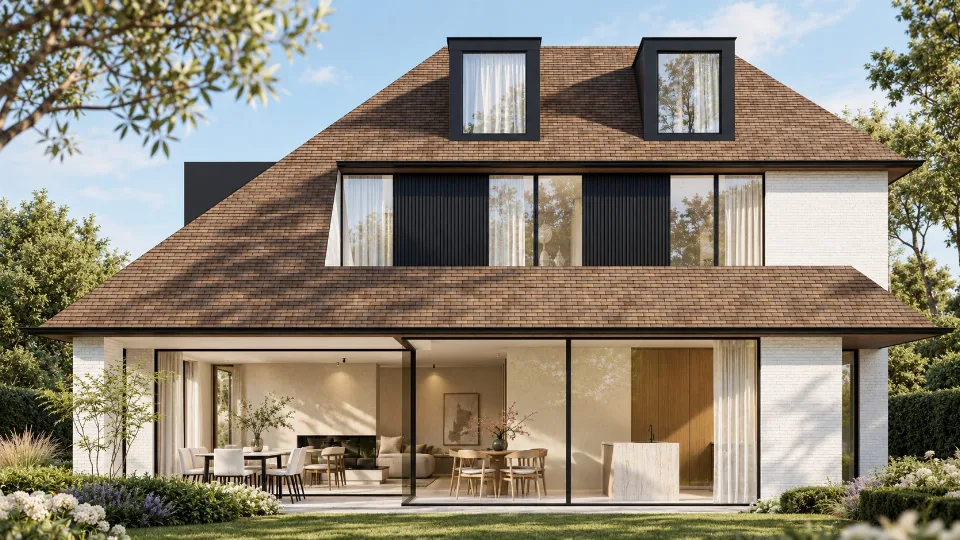 Beeld van de nieuwbouwwoning in Maldegem