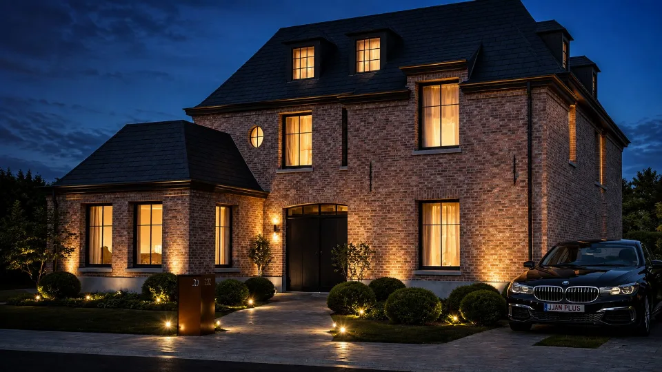Zicht op de nieuwbouwwoning in Maldegem