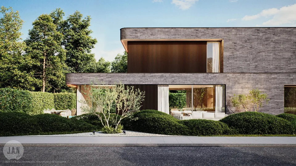 Nieuwbouwwoning in Oostende, ontworpen door J.A.N plus Architecten