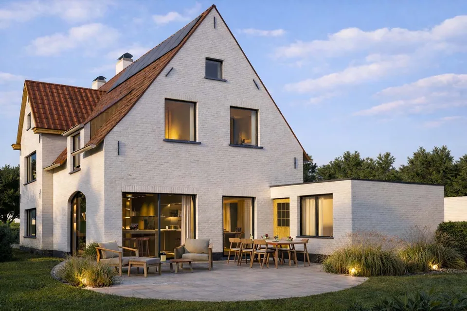 Achtergevel woningverbouwing Bekegem