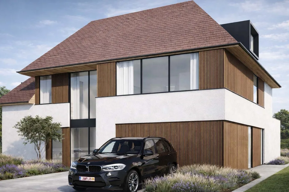 Voorgevel renovatie Knokke-Heist door J.A.N plus Architecten