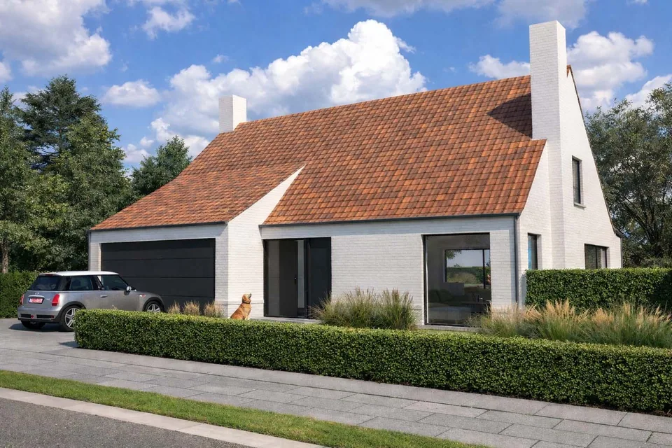 Verbouwing woning in Oostkamp met praktijkruimte – J.A.N Plus Architecten